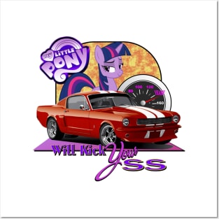 Classic Mustang - My Little Pony Will Kick Your SS ! Posters and Art